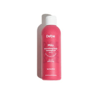 Olio massaggi Milo Dafne, neutro e naturale, in flacone magenta su sfondo bianco