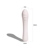 Vibratore multiuso Double Trouble nude con dettagli sulle dimensioni